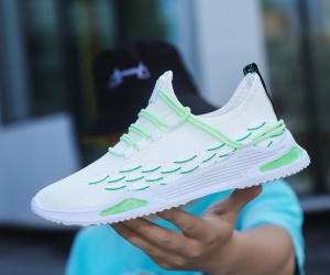 Pantofi sport ''SuperFashion HTMS-1 White Green'' - Img 2