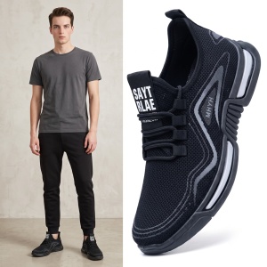 Pantofi Sport "SuperFashion HTMS-96 Black"