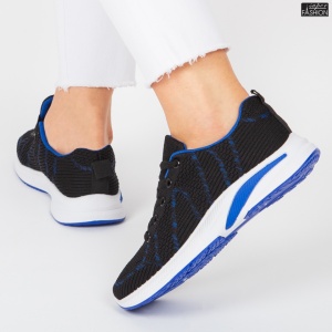 Pantofi Sport ''WE Fashion 352-2 Black R.Blue'' - Img 7