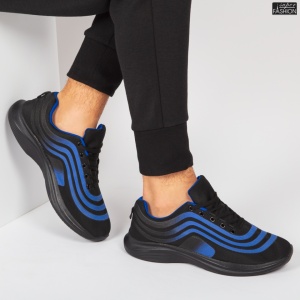 Pantofi Sport "WE Fashion 8815B Black R. Blue''