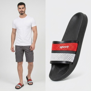 Papuci "Aierda 42 Black Red''