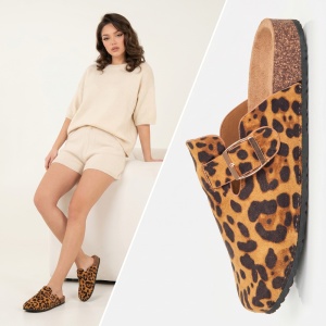 Papuci Dama ''ABC Fashion 1061 Leopard"