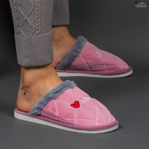 papuci de casa dama roz
