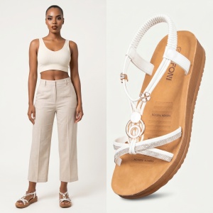 Sandale ''YiYi ZX-156 White''