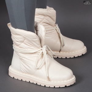 Cizme îmblănite "ABC 6812 Beige"