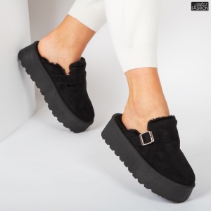 Cizme scurte Dama tip UG "Lavy Fashion SL-A15 Black" - Img 4