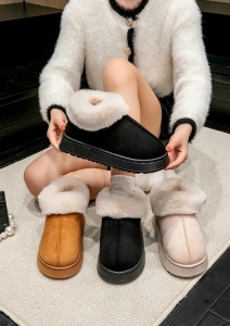 Cizme scurte tip UG- unisex "SuperFashion 5-5 Black" - Img 7