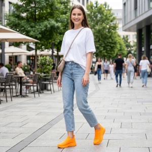 Espadrile ''ALD Fashion HQ-35-156 Orange" - Img 5