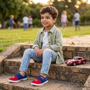 Espadrile Copii "Apawwa ZC43 Red'' - Img 2