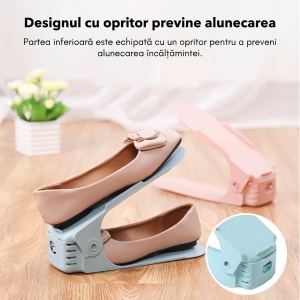 Organizator încălțăminte reglabil "SuperFashion 6-34 Blue" - Img 6
