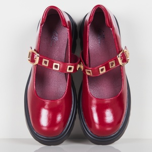 Pantofi "ABC Fashion 123-21 Wine" - Img 3