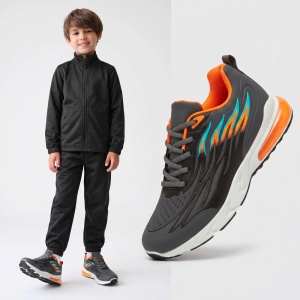 Pantofi Sport "888 Shoes 1051-5 Orange" - Img 4