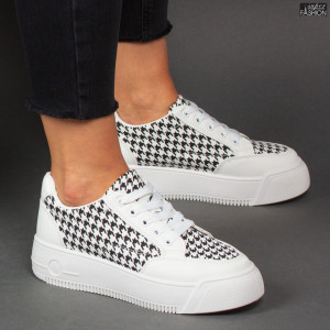 Pantofi Sport "Dion F07 White Black" - Img 2