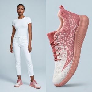 Pantofi Sport ''Fashion Balq 709 Pink White''