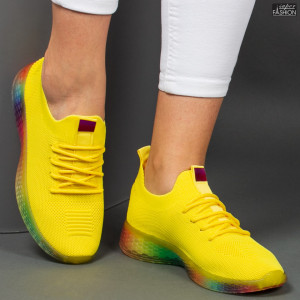 pantofi sport dama cu talpa colorata