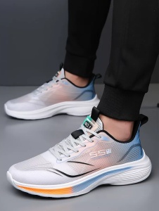 Pantofi Sport "SuperFashion 6-23 White Gray'' - Img 3