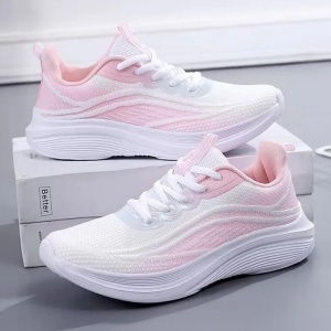Pantofi sport "SuperFashion HTWM-34 White Pink" - Img 2