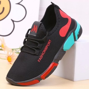Pantofi sport "SuperFashion HTWM-7 Black Red" - Img 4