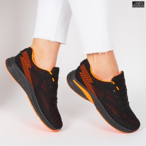 Pantofi Sport ''WE Fashion 353-2 Black Orange'' - Img 2