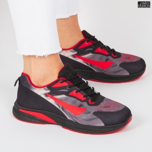 Pantofi Sport ''WE Fashion 390-2 Black Red'' - Img 2