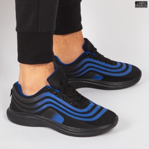 Pantofi Sport "WE Fashion 8815B Black R. Blue'' - Img 2
