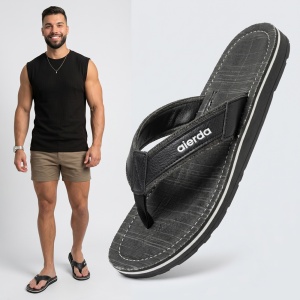 Papuci "Aierda A0012 Black''
