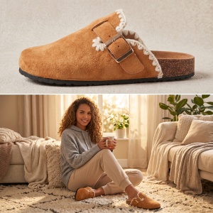 Papuci Dama ''ABC Fashion 1062 Camel" - Img 3