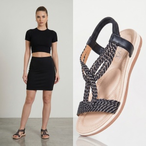 Sandale ''YiYi ZX-163 Black''