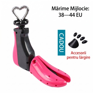 Calapod ajustabil pentru alungirea si lățimea încălțămintei "SuperFashion 6-10 Black Pink" - Img 3