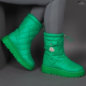 Cizme îmblănite "ABC J1885 Green" - Img 3