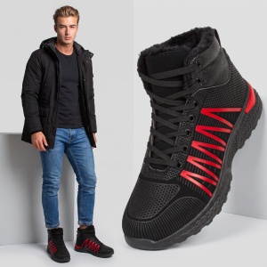 Ghete îmblănite ''Meek GK-50 Black Red''
