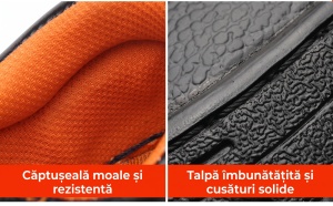 Ghete Protecție "SuperFashion 6-33 Black Orange" - Img 13