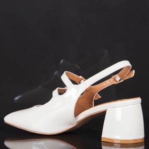 Pantofi ''ABC Fashion 139-5 Off White" - Img 6