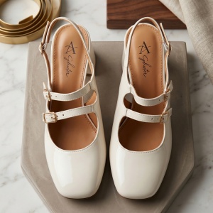 Pantofi ''ABC Fashion 139-5 Off White" - Img 4