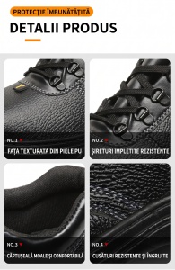 Pantofi Protecție "SuperFashion 6-29 Black" - Img 11