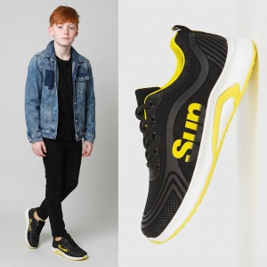 Pantofi Sport "888 Shoes 9588-3 Black Yellow" - Img 4