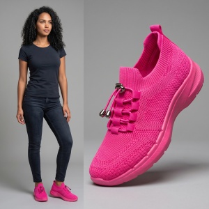 Pantofi Sport ''ALD Fashion HQ1039-219 Fuchsia"