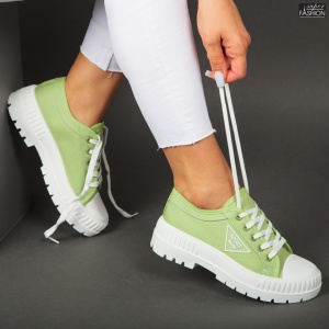 Pantofi Sport "Se7.en D988 Green'' - Img 4
