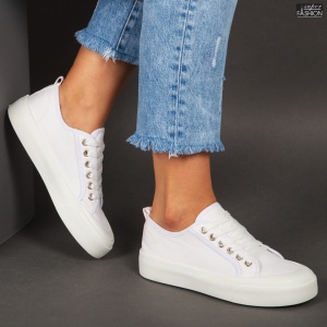 Pantofi Sport "Se7.en S0803 White"