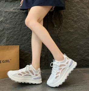 Pantofi sport "SuperFashion 6-6 White Gray"