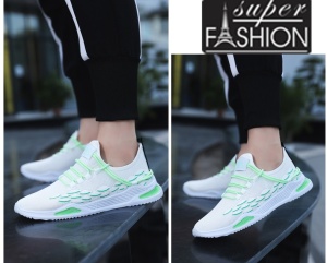 Pantofi sport ''SuperFashion HTMS-1 White Green'' - Img 6