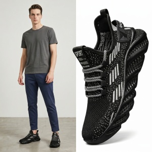 Pantofi Sport "SuperFashion HTMS-39 Black"