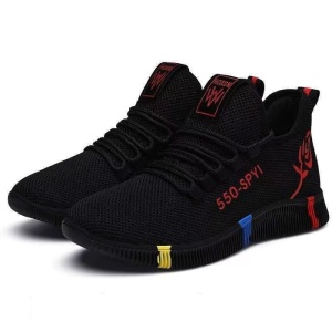 Pantofi sport "SuperFashion HTWM-3 Black Red" - Img 8