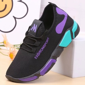 Pantofi sport "SuperFashion HTWM-7 Black Purple" - Img 4