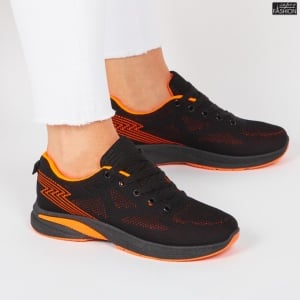 Pantofi Sport ''WE Fashion 353-2 Black Orange'' - Img 4