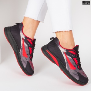 Pantofi Sport ''WE Fashion 390-2 Black Red'' - Img 3