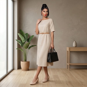 Pantofi ''YiYi YEHJ-180 Beige" - Img 3