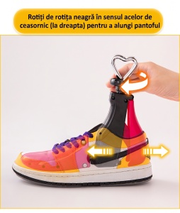 Calapod ajustabil pentru alungirea si lățimea încălțămintei "SuperFashion 6-10 Black Pink" - Img 10