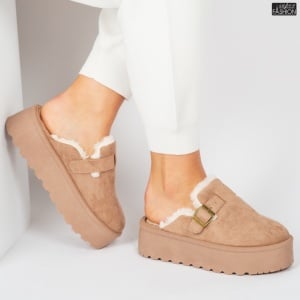 Cizme scurte Dama tip UG "Lavy Fashion SL-A15 Khaki" - Img 1