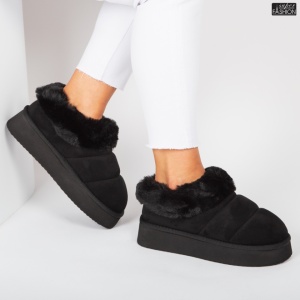 Cizme scurte Dama tip UG "YiYi Fashion BK-101 Black" - Img 2